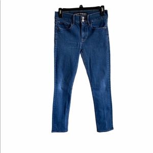 Express Cropped Legging Mid Rise Denim Jeans